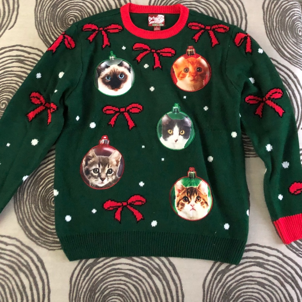 🎄🐱 Ugly Kitty Christmas Sweater 🐱🎄
